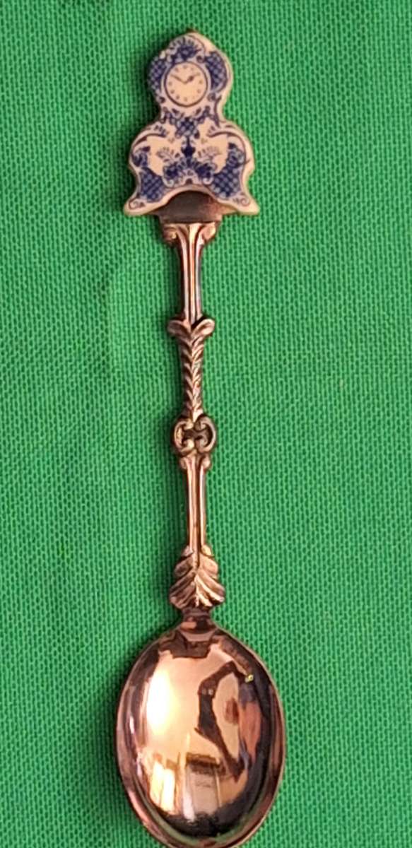 Vintage Silver Plated Holland Souvenir Teaspoon in Original Box