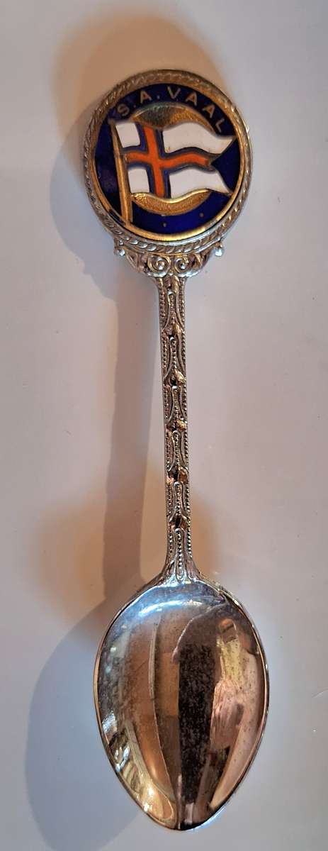 Vintage Union Castle Line S.A. Vaal Teaspoon