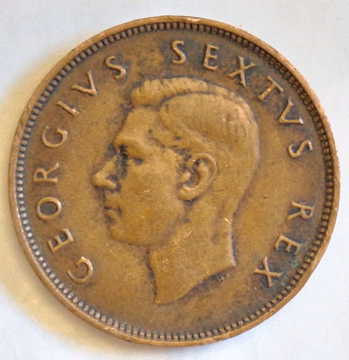 South Africa 1950 George VI 1/2d Half Penny Bronze