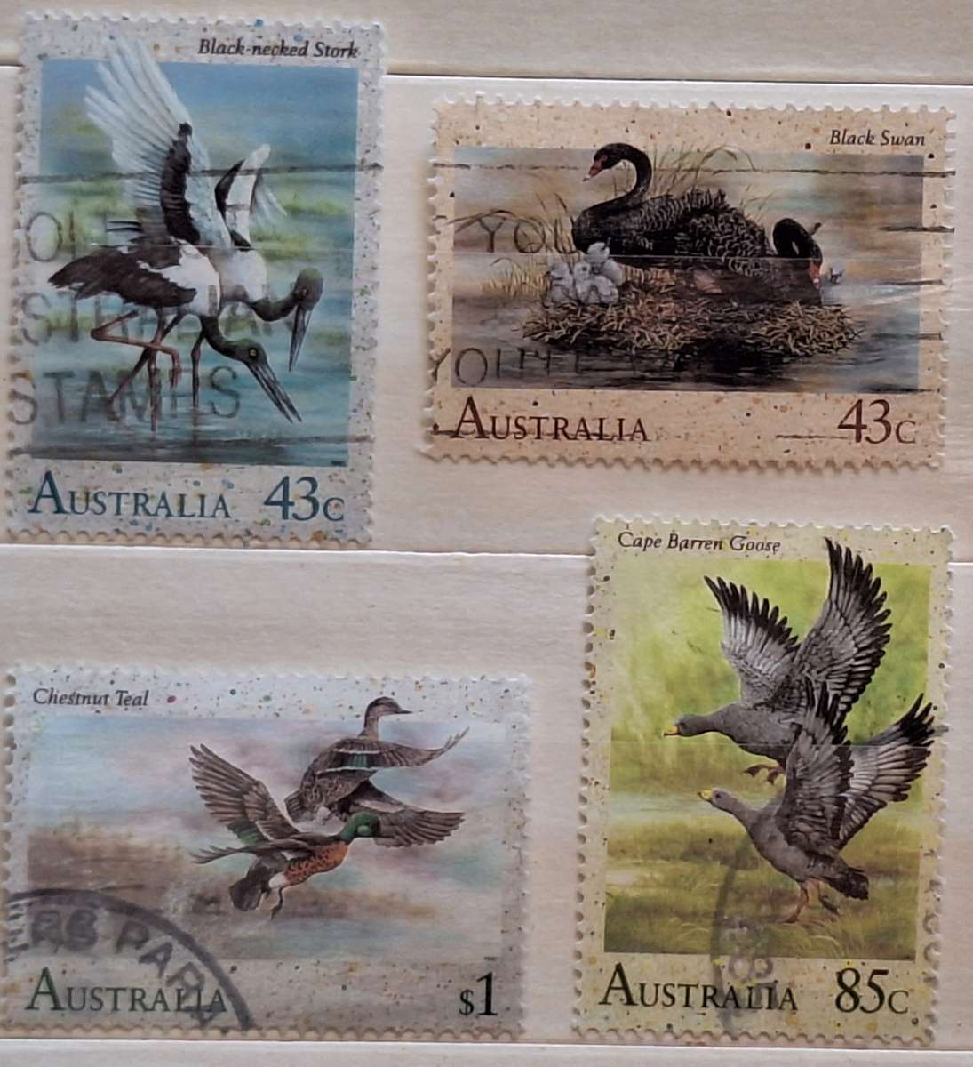 Australia 1991 Water Birds Set of 4 Used Hinged stamps