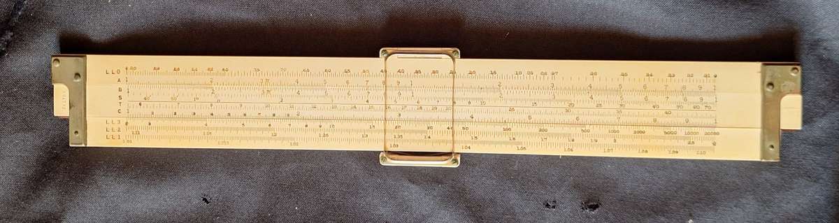 Vintage KEUFFEL & ESSER Slide Rule Model 4092-3 with Case Made in USA