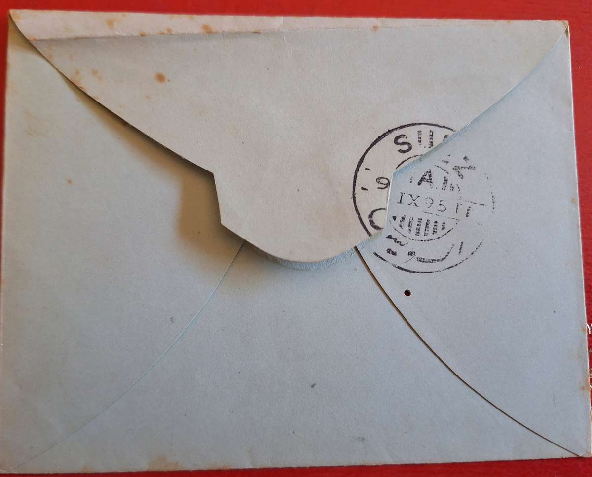 Egypt 1895 Envelope Letter Posted to Scotland Suez Date Stamp