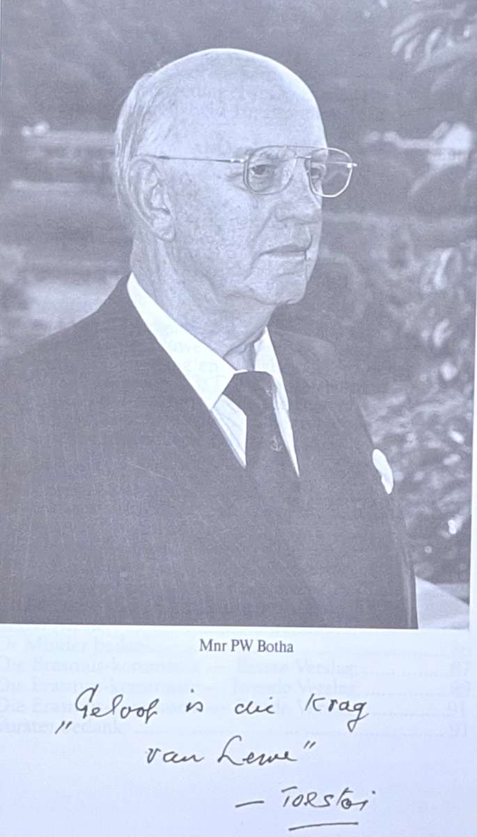 Stem Uit die Wilderness deur Dr Daan Prinsloo Sagteband 'n Biografie oor oud-pres. P W Botha