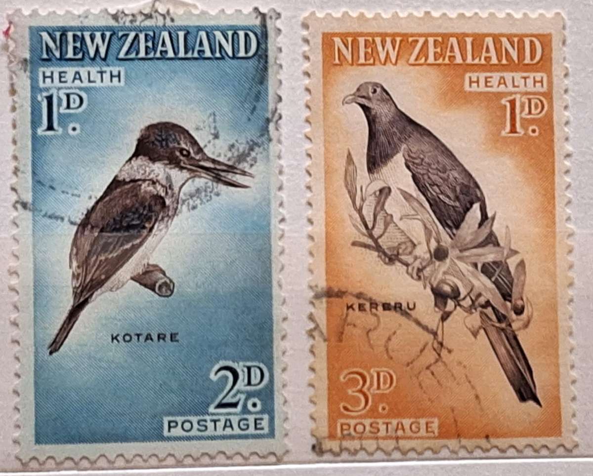 New Zealand 1960 Health Issue Birds Set of 2 Used stamps