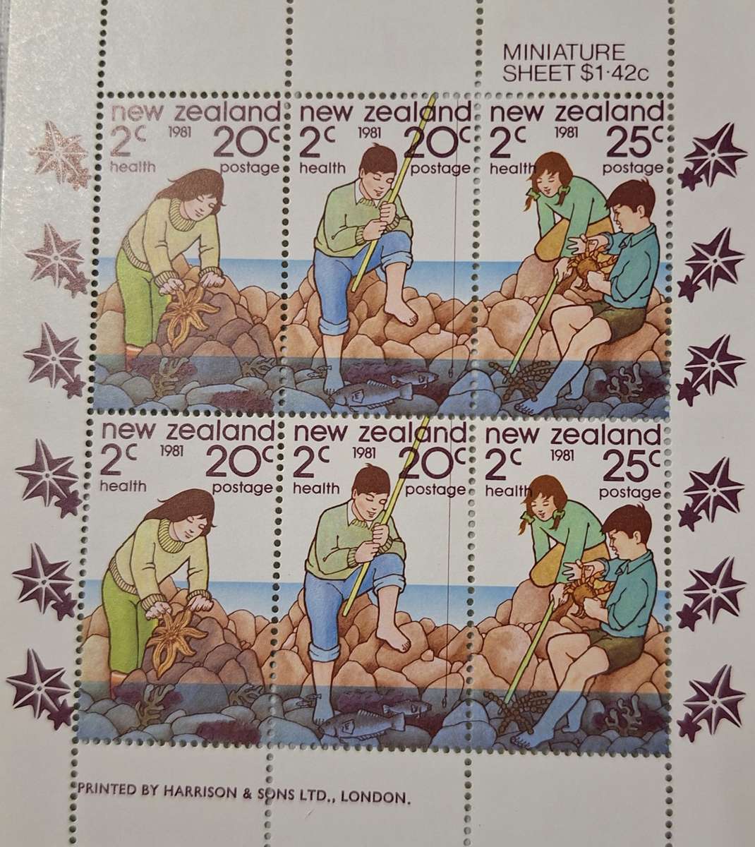 New Zealand 1981 Health Issue Mint Miniature Sheet