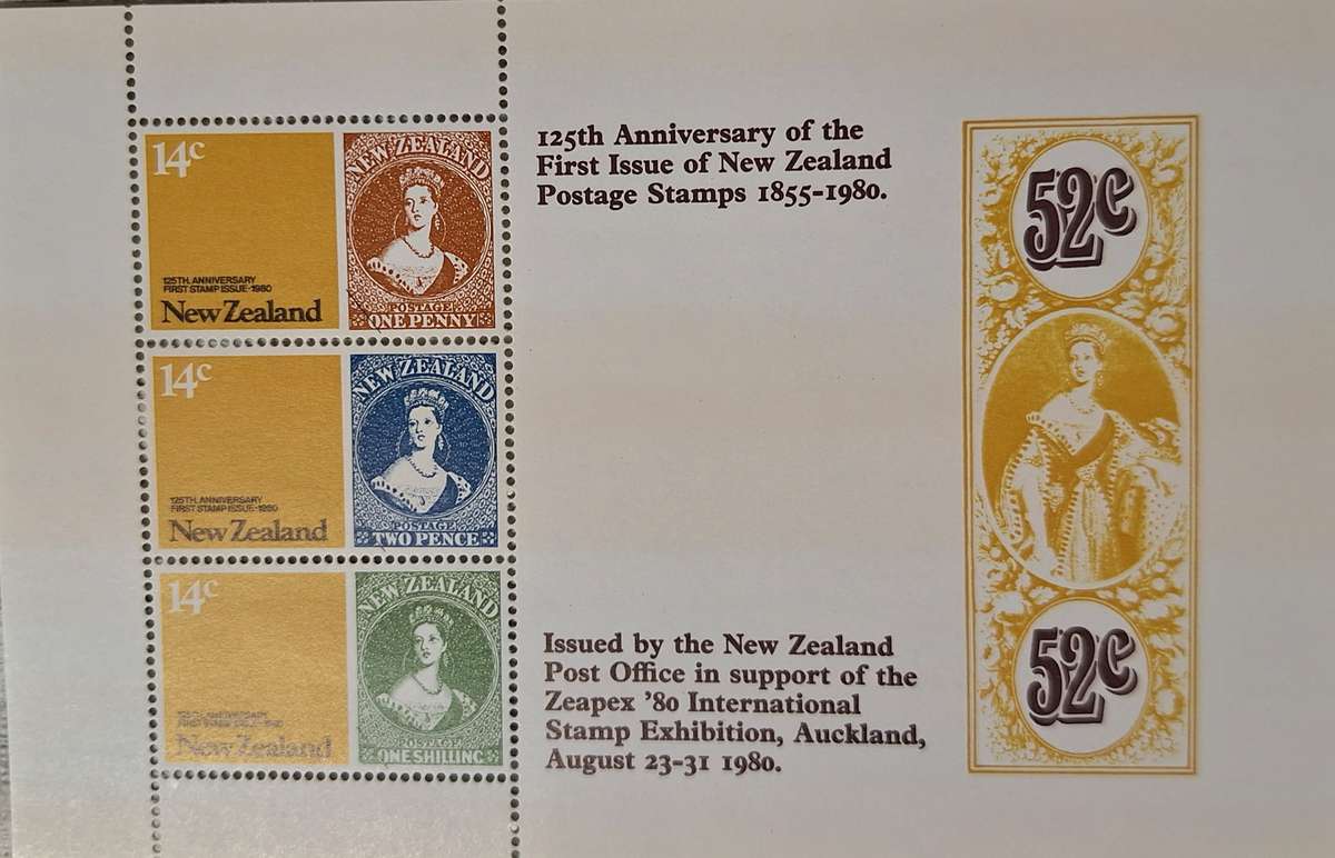 New Zealand 1980 "Zeapex" Mint Miniature Sheet