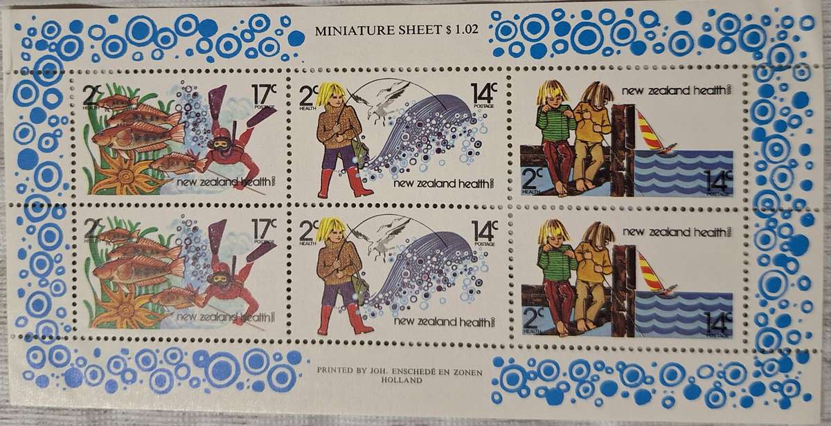 New Zealand 1980 Health Issue Mint Miniature Sheet