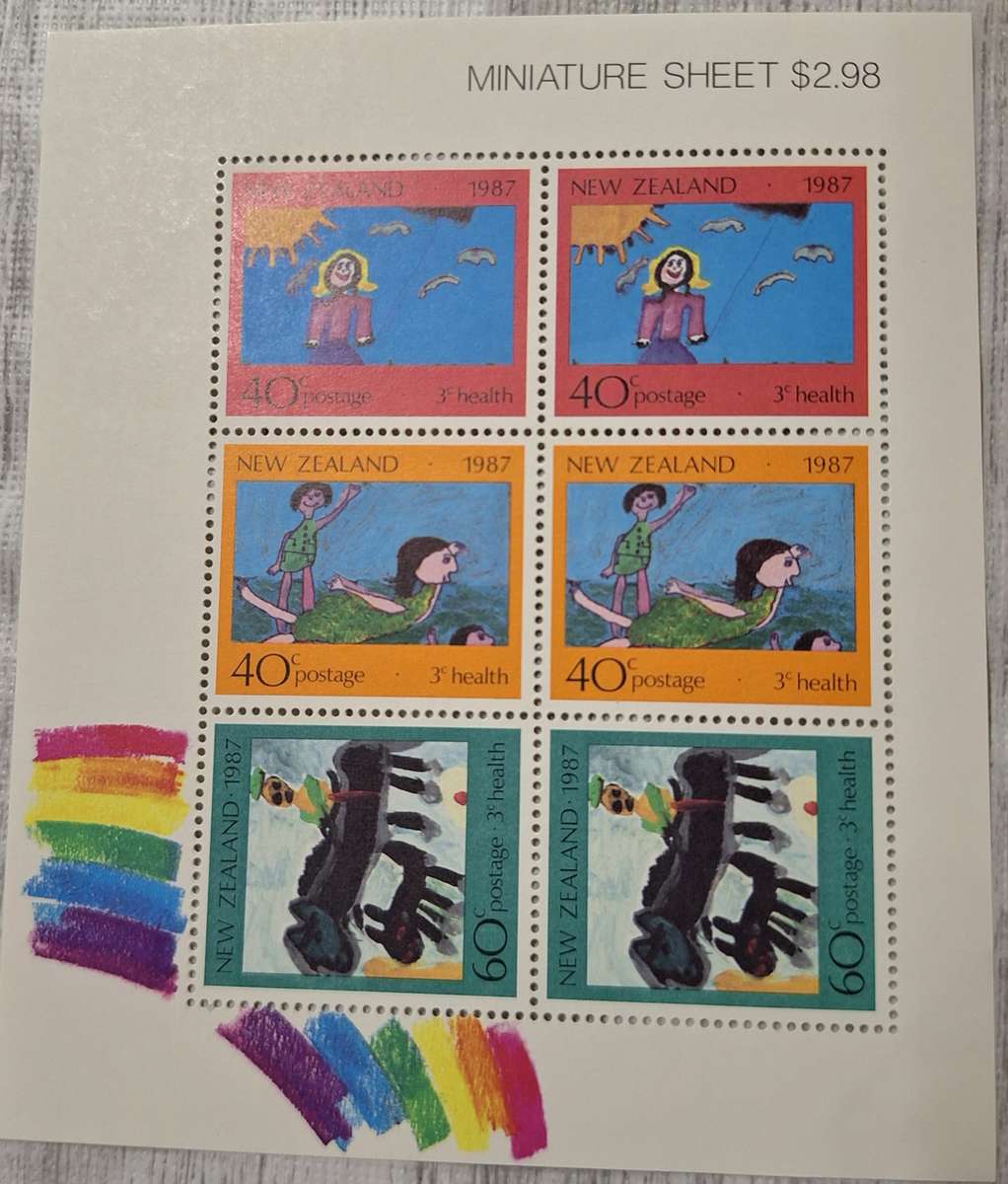 New Zealand 1987 Health Issue Mint Miniature Sheet