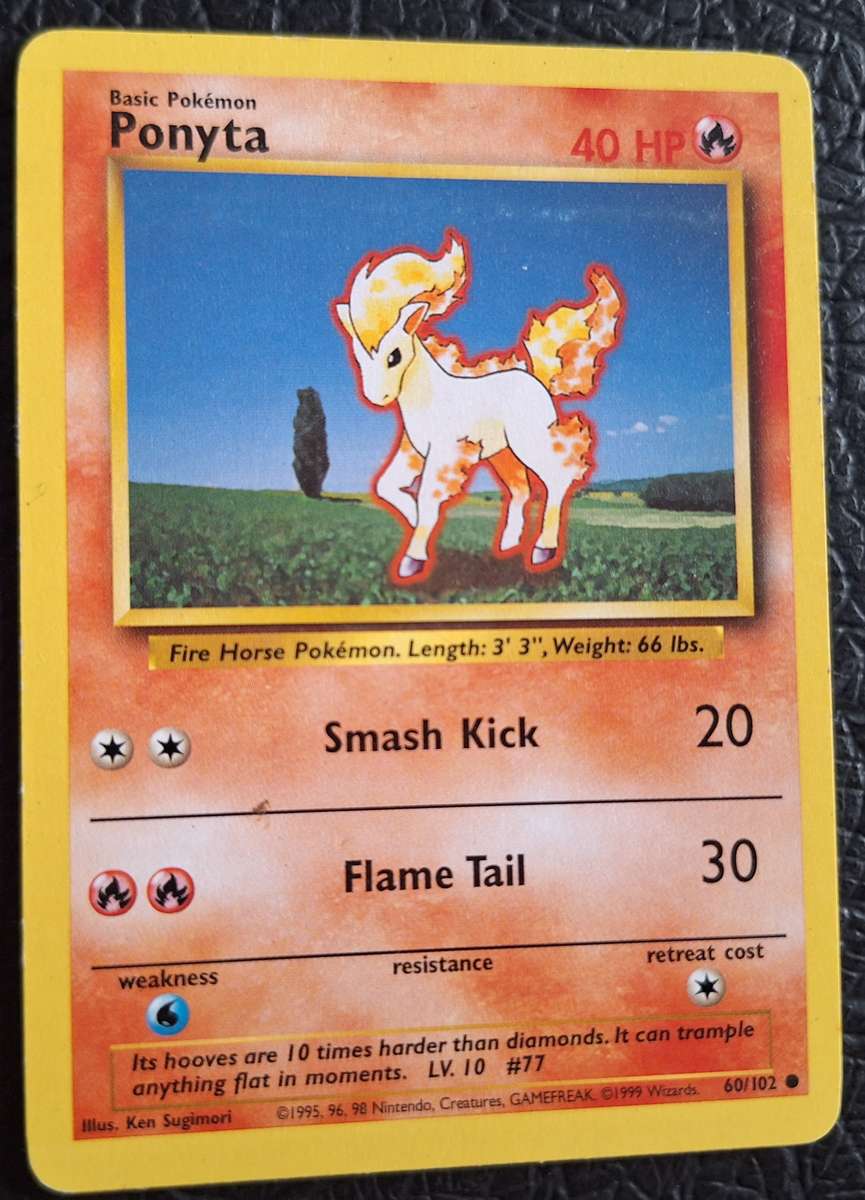 Vintage Pokemon 60/102 Ponyta