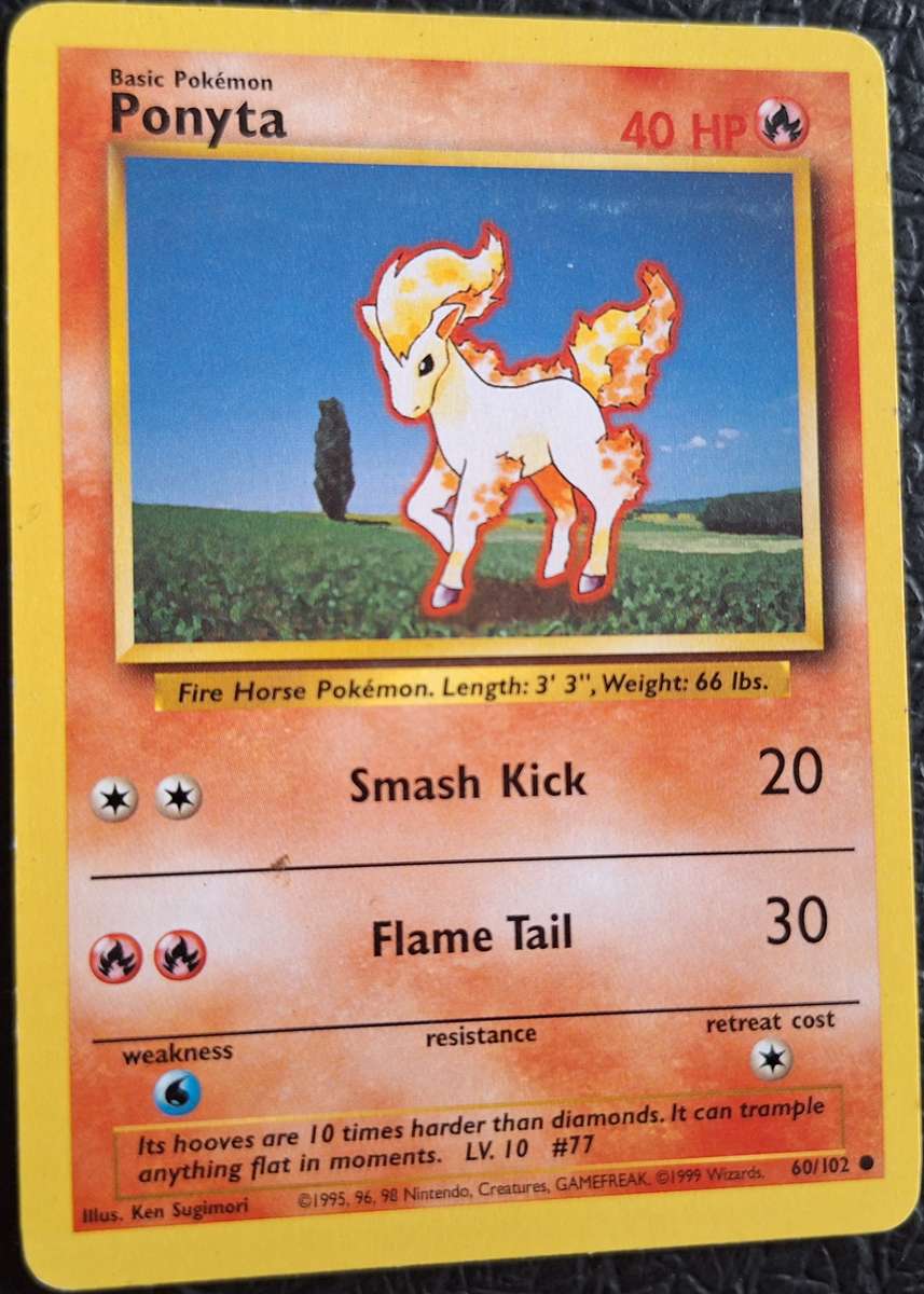 Vintage Pokemon 60/102 Ponyta