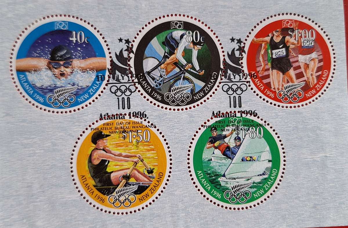 New Zealand 1996 Atlanta Olympic Games Cancelled Miniature Sheet