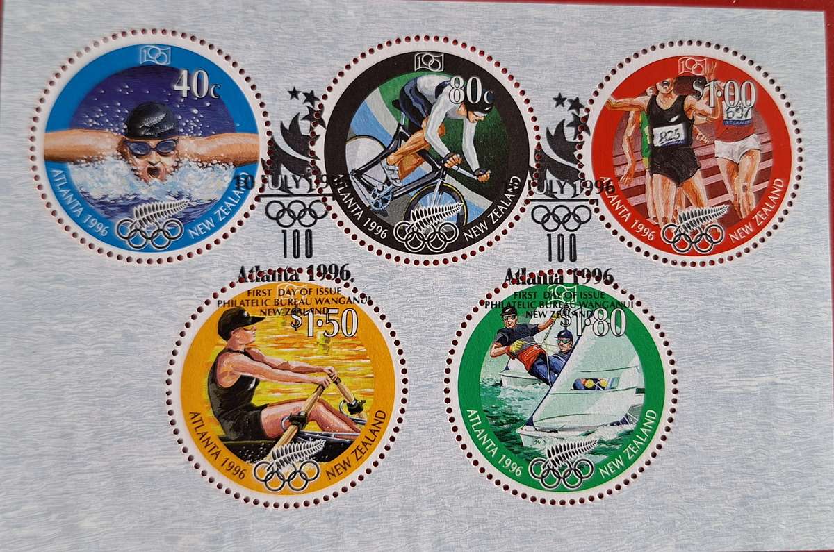 New Zealand 1996 Atlanta Olympic Games Cancelled Miniature Sheet