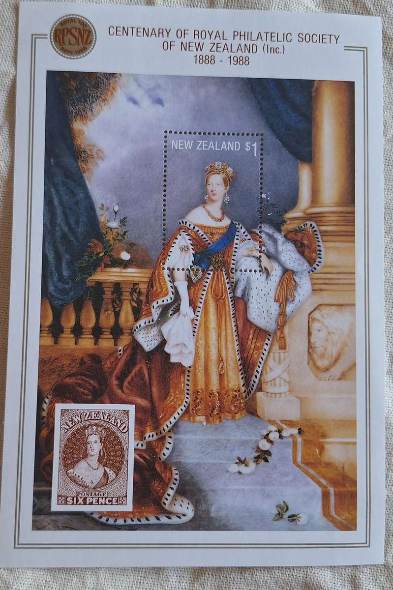 New Zealand 1988 Royal Philatelic Society Centenary 1 Unused Hinged Miniature Sheet