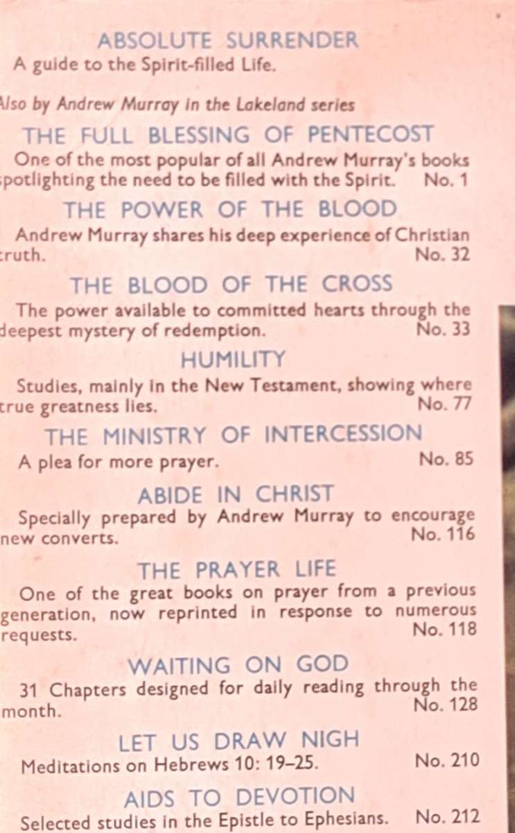 Absolute Surrender by Andrew Murray Paperback