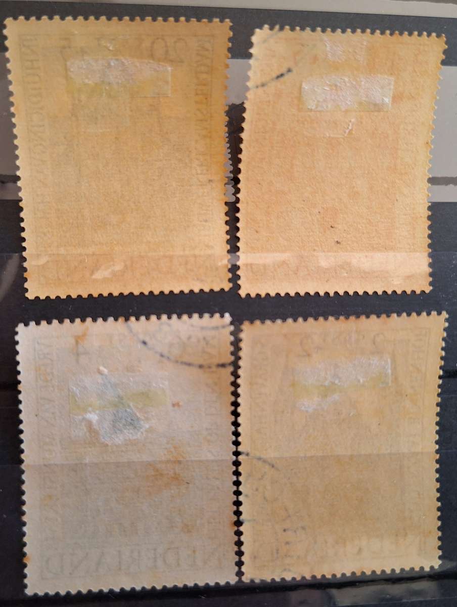 Netherlands 1948 Annual Summer stamps: Famous Dutch buildings Set of 4 Cancelled Hinged stamps