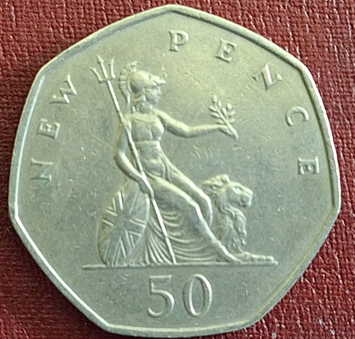 GB 1969 50 New Pence Copper-nickel