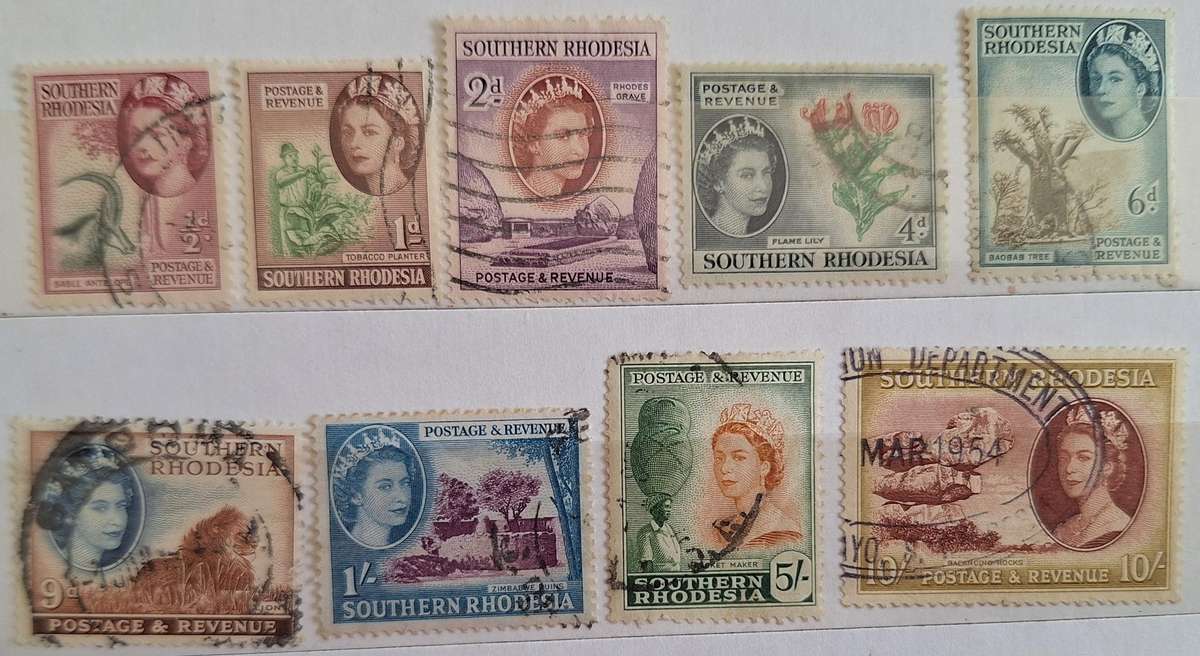Southern Rhodesia 1953 Definitives 9 Used stamps