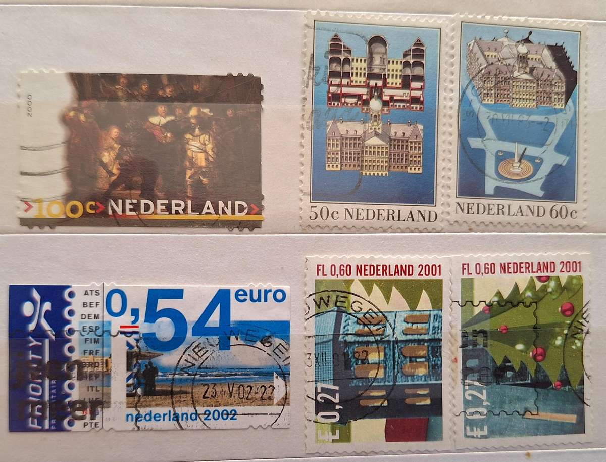 Netherland  Mixed Lot of 6 Used stamps