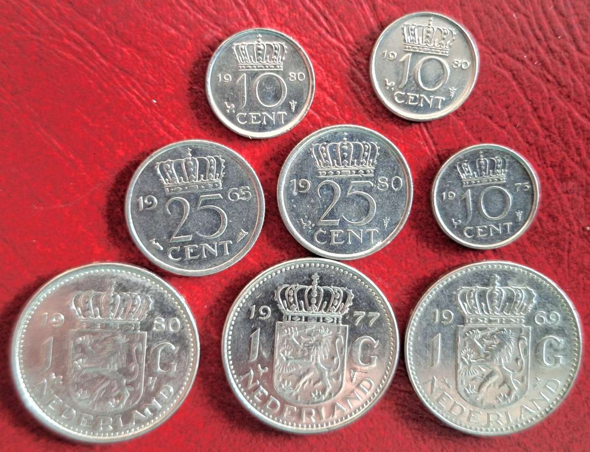 Netherland  Mixed Lot of 8 Coins