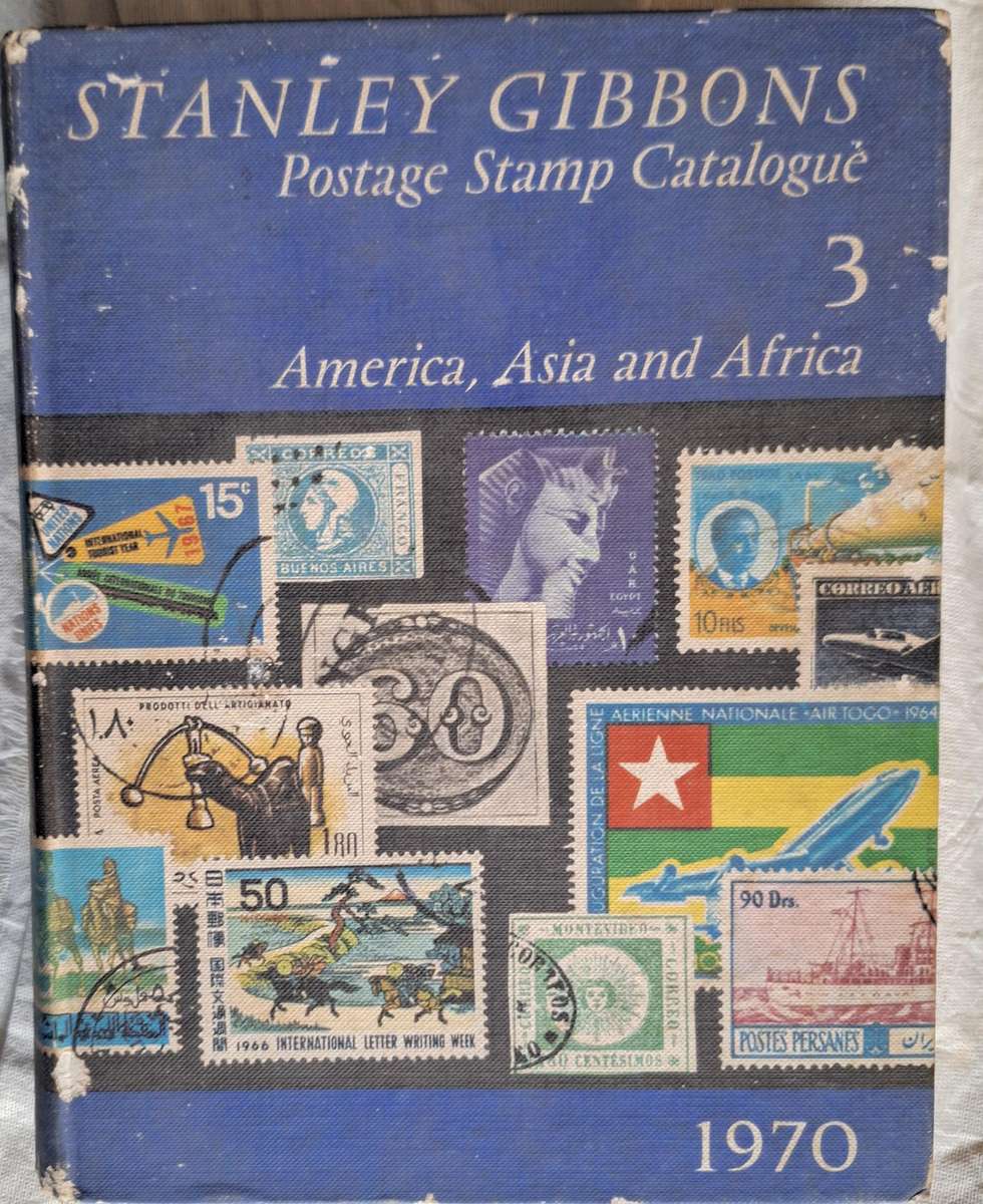 Stanley Gibbons Postage Stamp Catalogue 3 America Asia and Africa Hardcover 1970