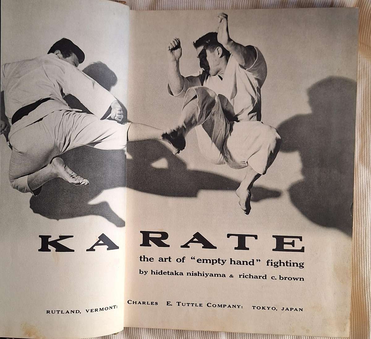 Karate: The Art of Empty Hand Fighting by Hidetaka Nishiyama, Richard C Brown Hardcover 1961 6th Pri