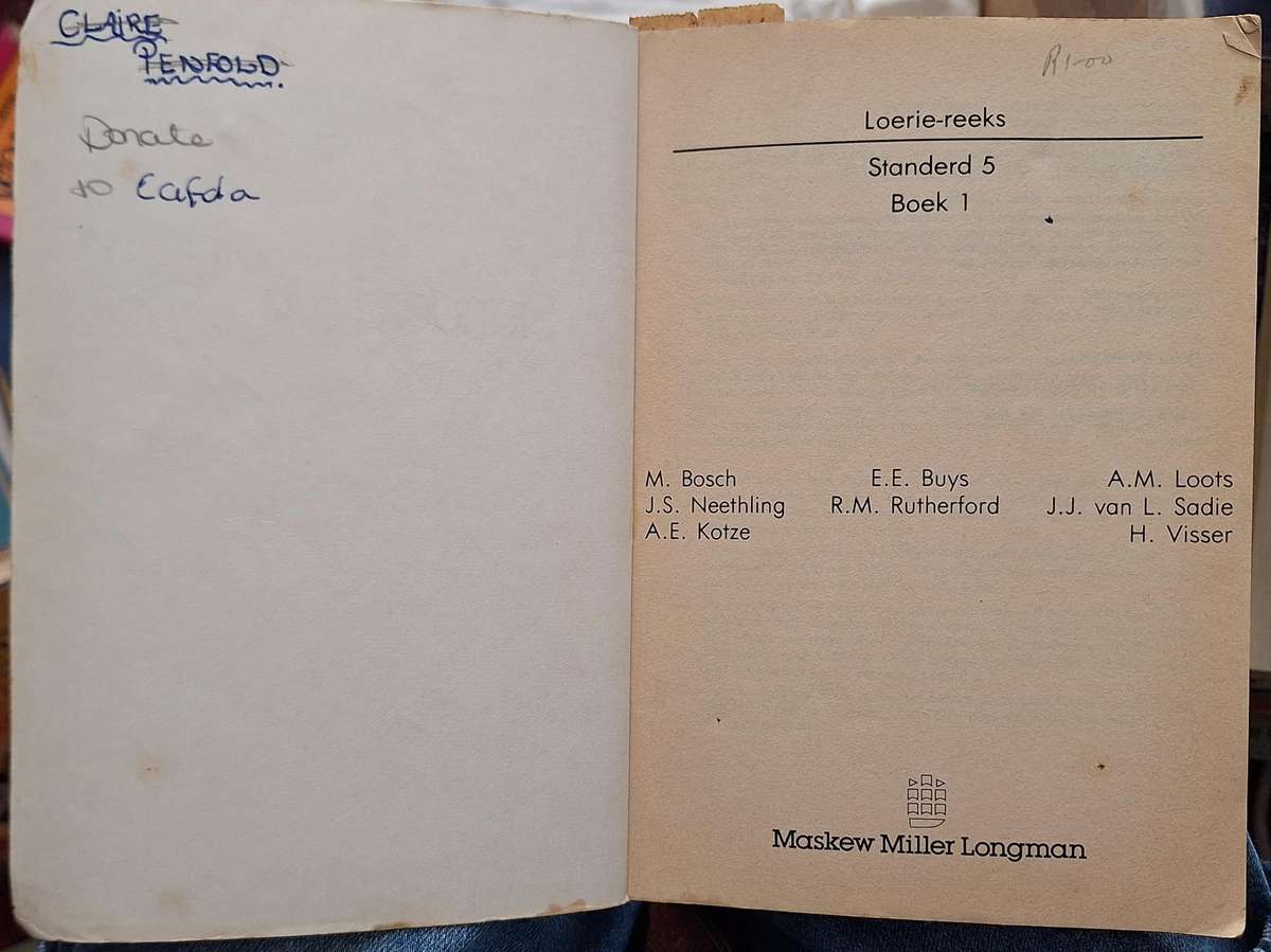 Loerie-reeks Standerd 5 Boek 1