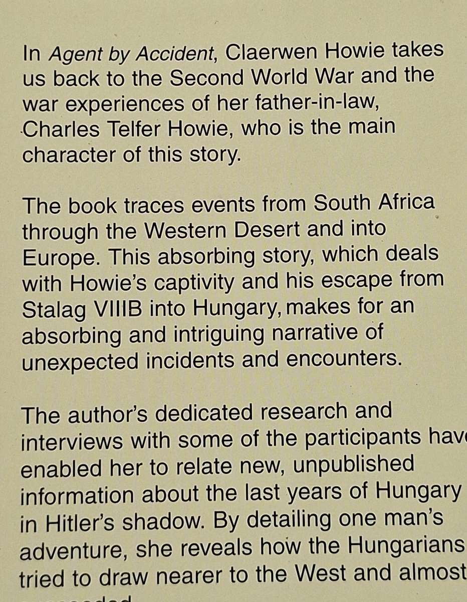 Agent by Accident by Claerwen Howie Paperback SIGNED