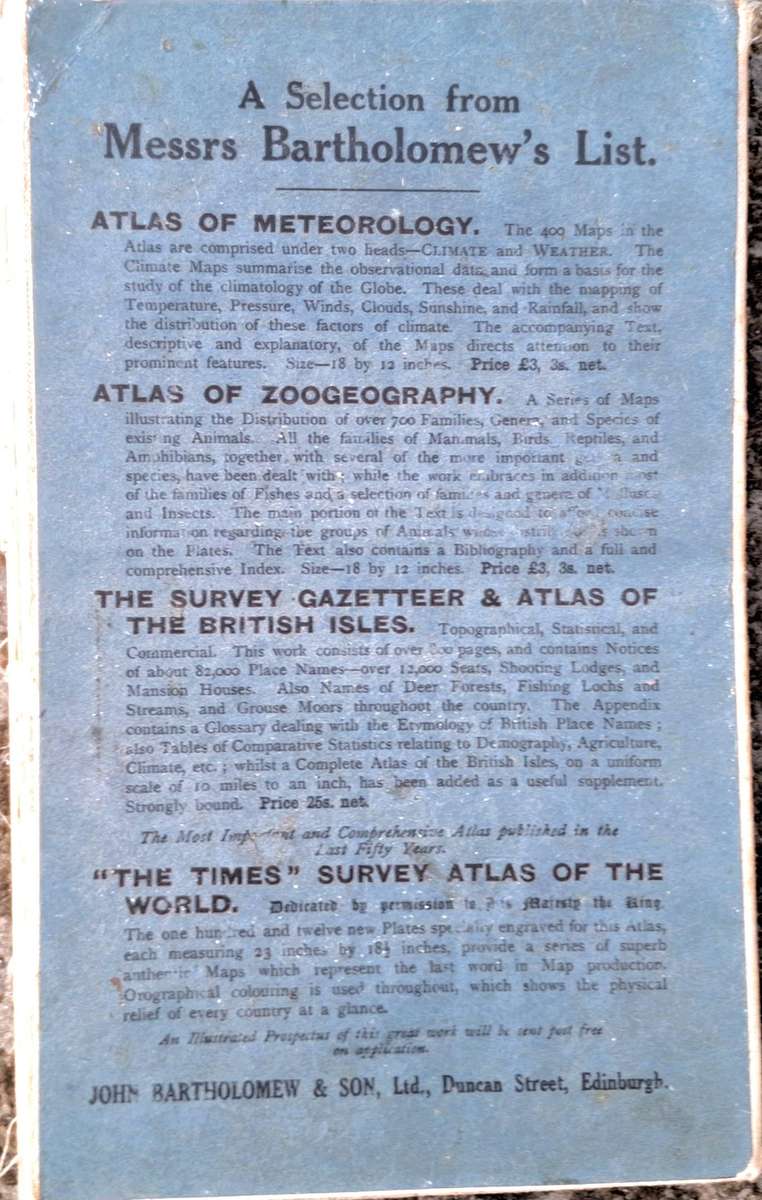 Bartholomew's General Map of Central and South Africa Mounted on Cloth Undated