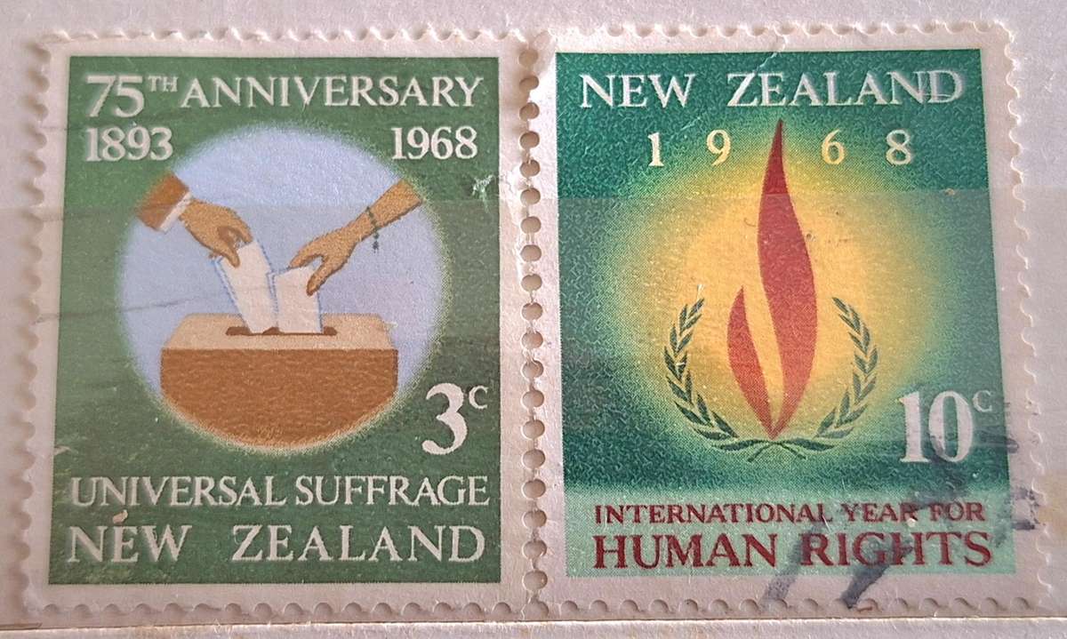 New Zealand 1968 Human Rights Set of 2 Used stamps