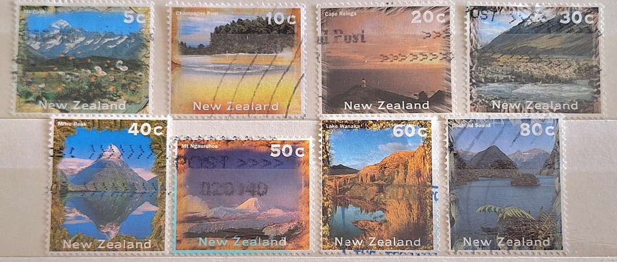 New Zealand 1995-96 Definitives Scenery 8 Used stamps