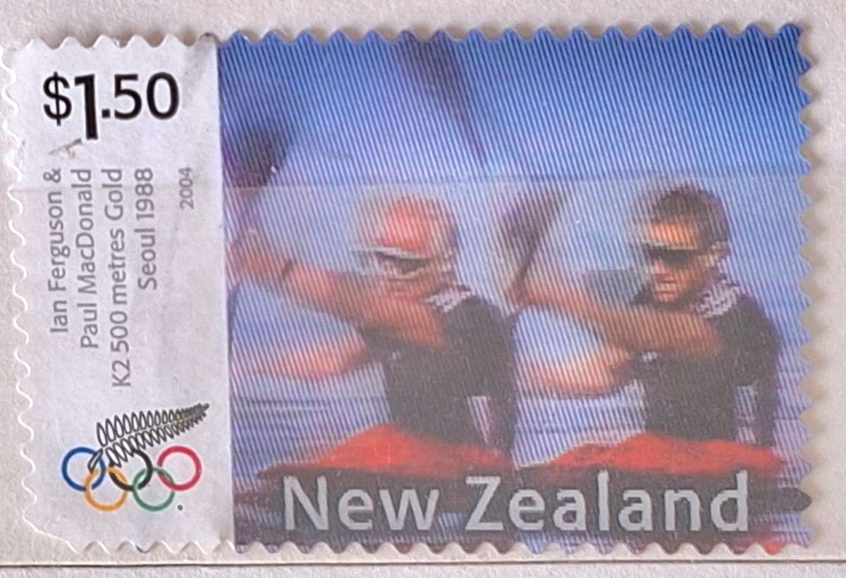 New Zealand 2004 Olympic Games $1.50 Ferguson/McDonald 1 Used stamp
