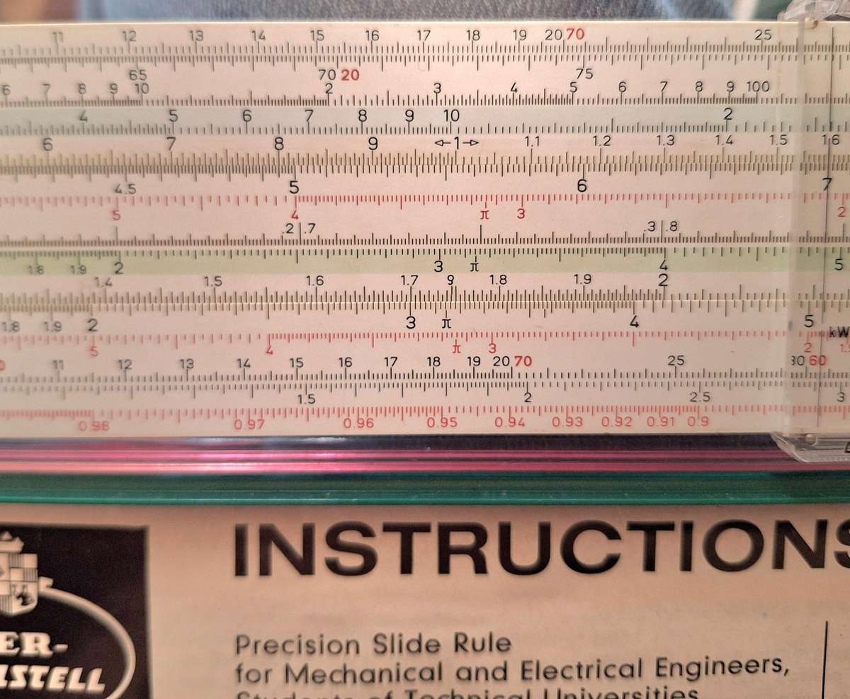 Faber-Castell 2/83N Novo-Duplex Slide Rule with instruction manual (English) in original box