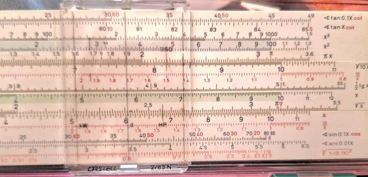 Faber-Castell 2/83N Novo-Duplex Slide Rule with instruction manual (English) in original box