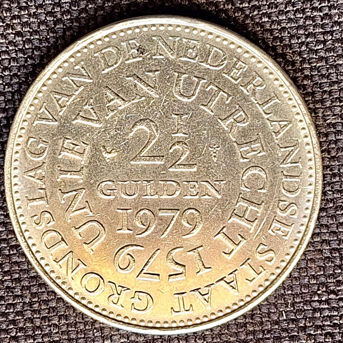 Netherlands 1979 2½ Gulden  Juliana (Union of Utrecht) Nickel