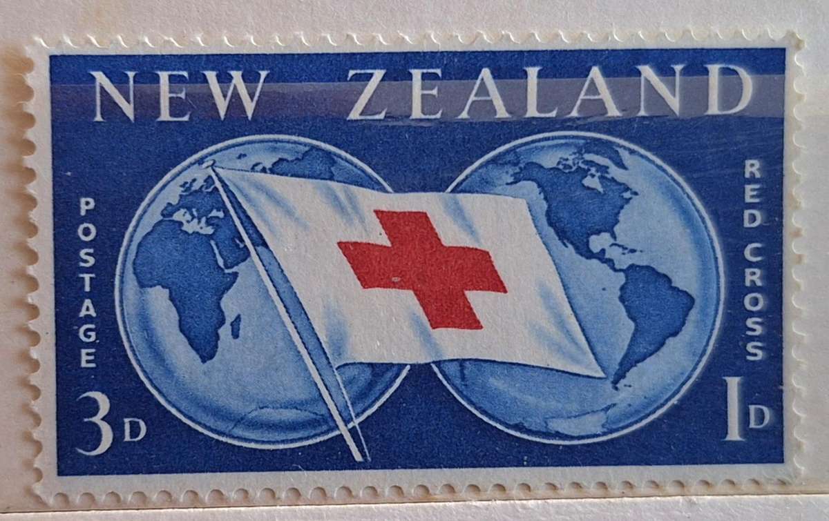 New Zealand 1959 Red Cross 1 Unused Hinged stamp