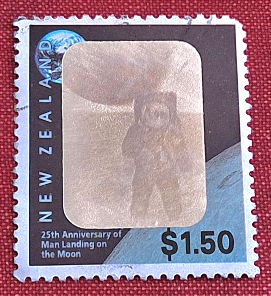 New Zealand 1994 Moon Landing 1 Used stamp