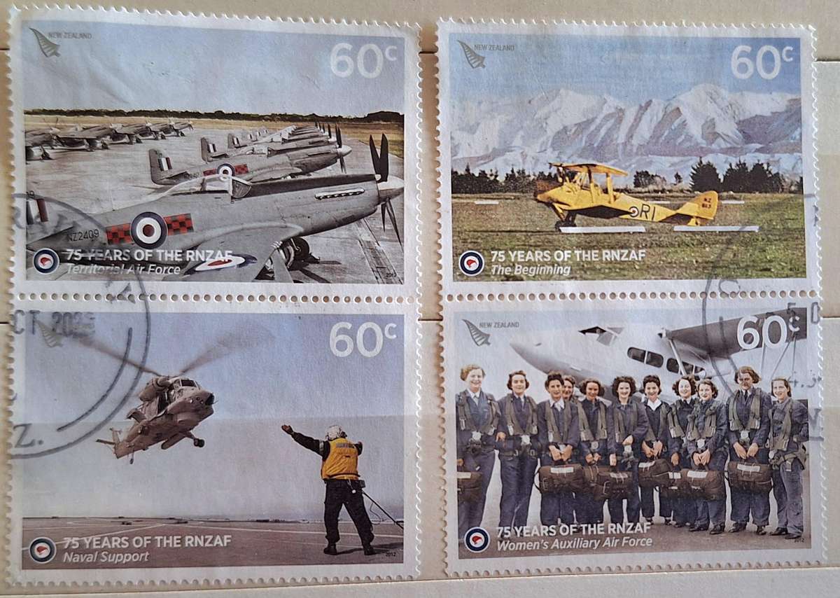 New Zealand 2012 75 Years of the RNZAF 4 Used stamps