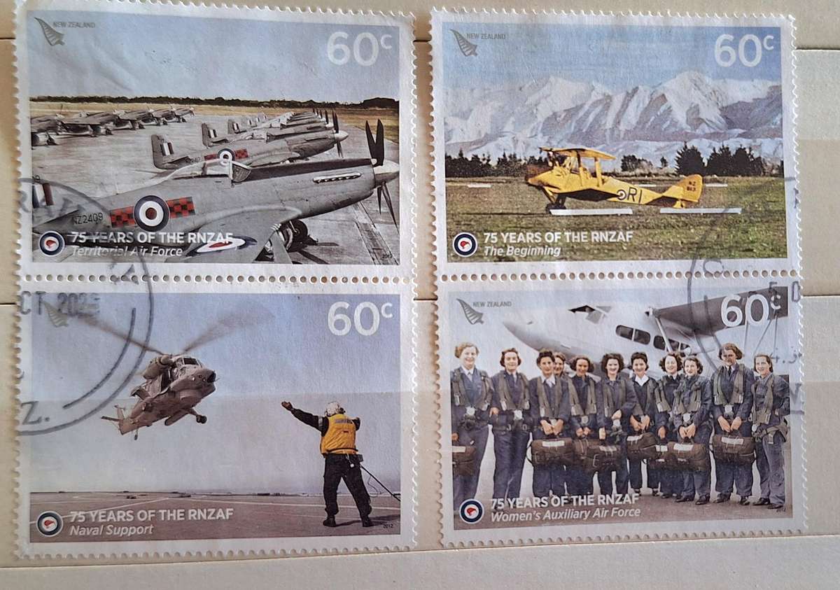 New Zealand 2012 75 Years of the RNZAF 4 Used stamps