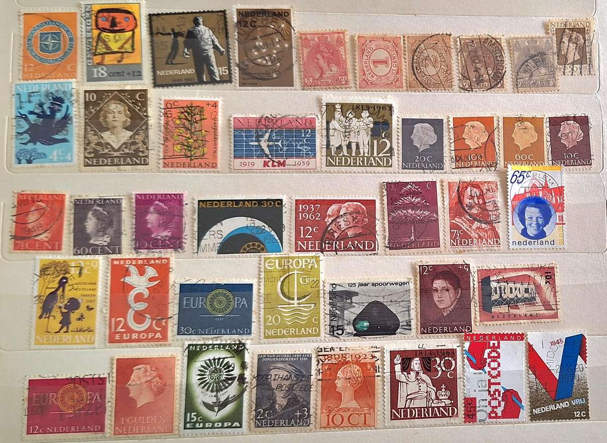 Netherlands Mixed Lot of 42 Used stamps