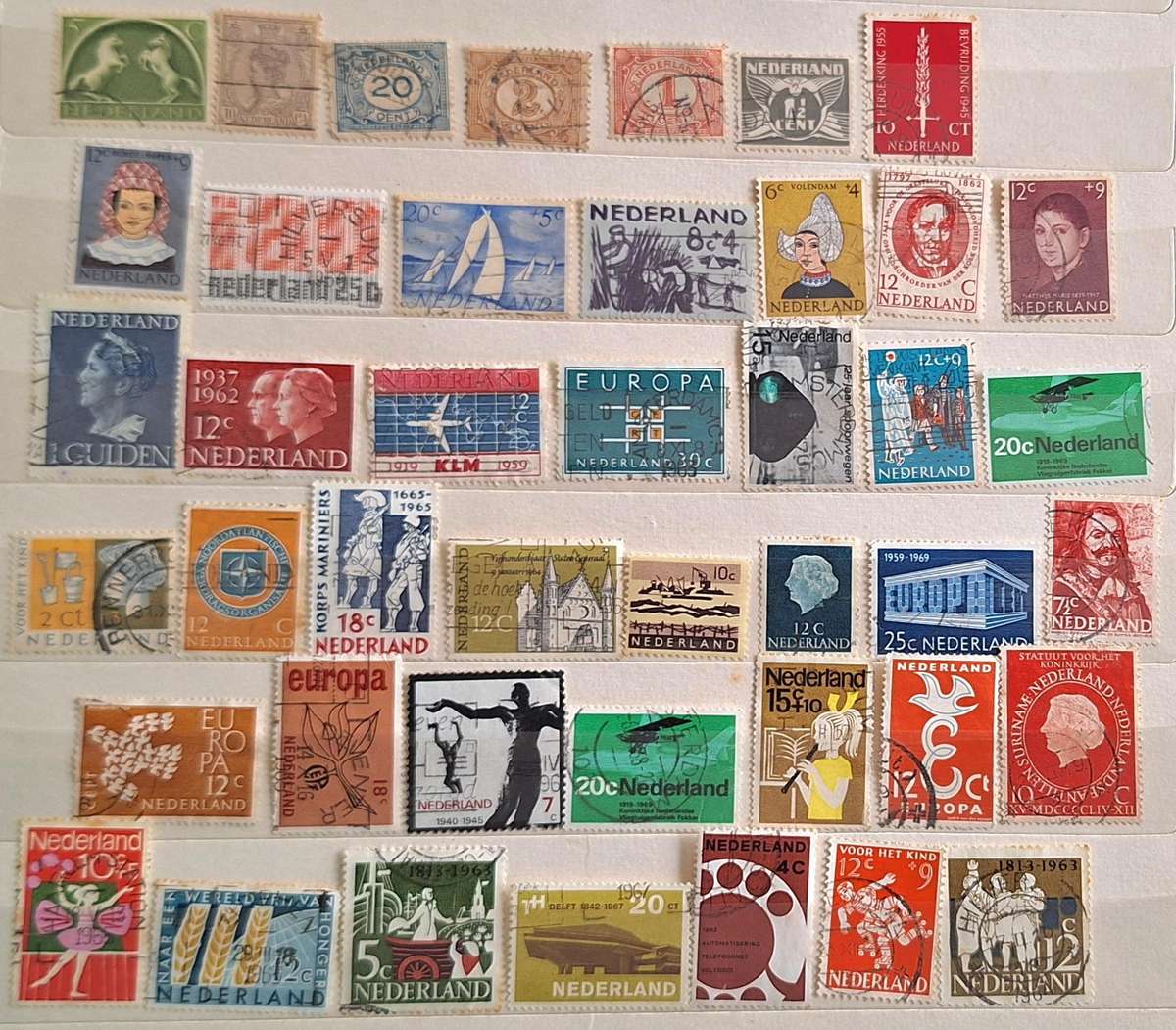 Netherlands Mixed Lot of 43 Used stamps