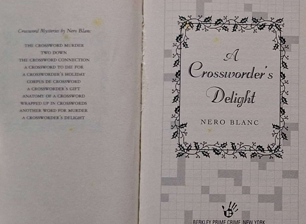 A Crossworder's Delight by Nero Blanc Hardcover
