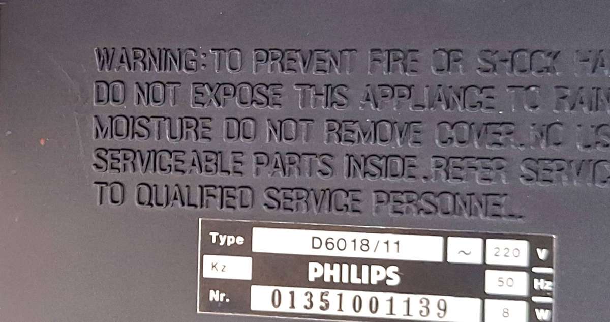 Vintage Philips D6018 Portable Cassette Recorder