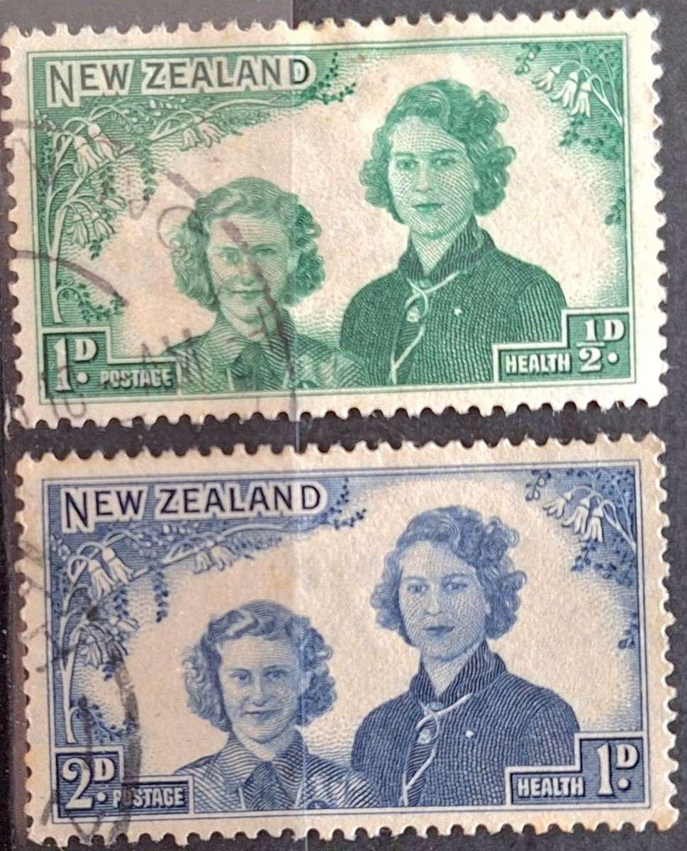 New Zealand 1944 Health Issue Set of 2 Used Hinged stamps