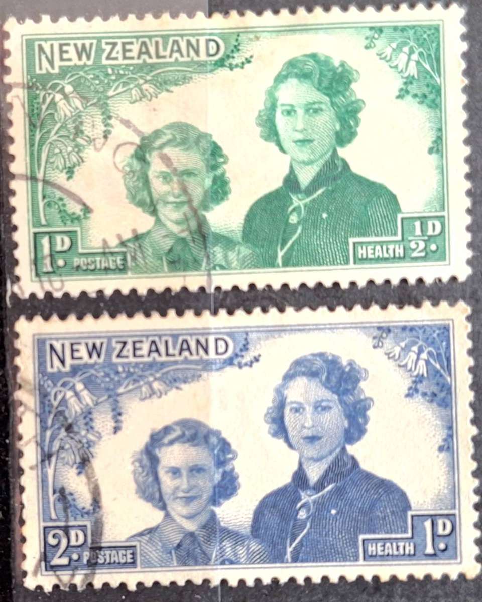 New Zealand 1944 Health Issue Set of 2 Used Hinged stamps