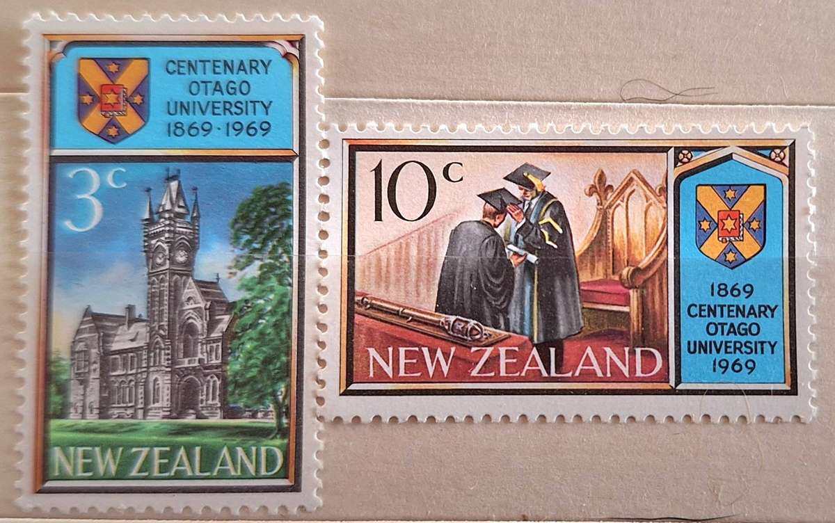 New Zealand 1969 Otago University Set of 2 Mint stamps