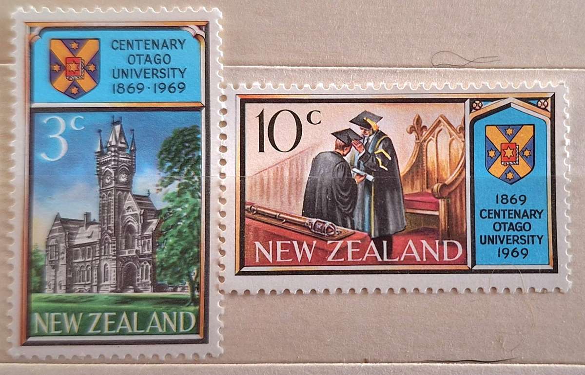New Zealand 1969 Otago University Set of 2 Mint stamps