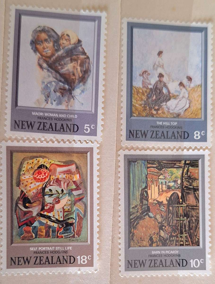 New Zealand 1973 Hodgkins Paintings Set of 4 Mint stamps