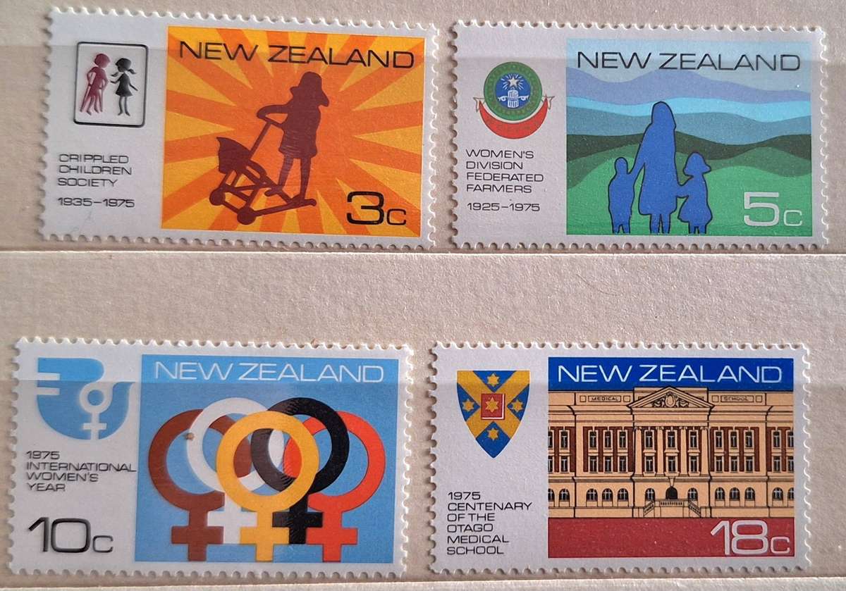 New Zealand 1975 Anniversaries Set of 4 Mint stamps