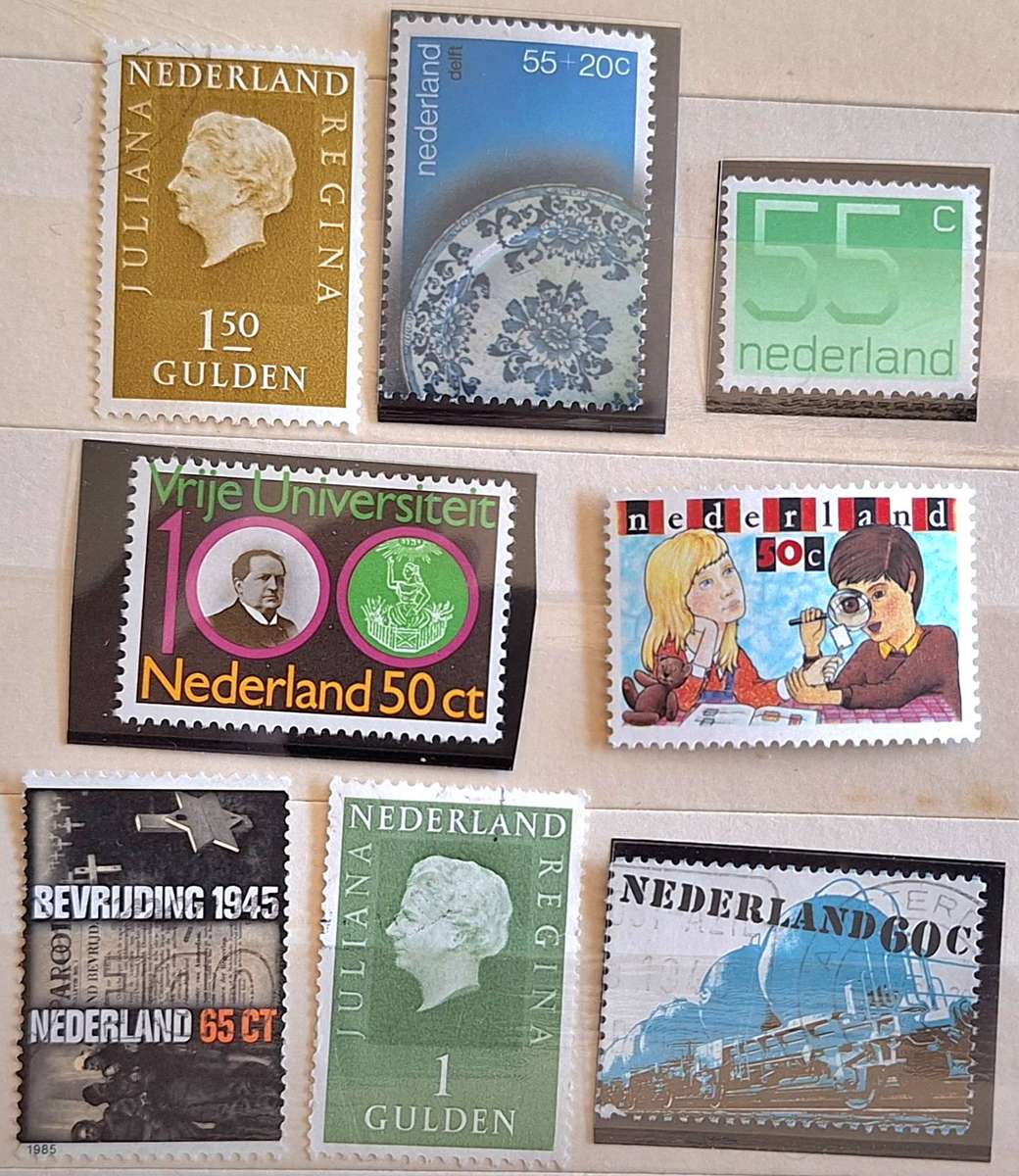 Netherlands Mixed Lot of 8 Used and Unused stamps