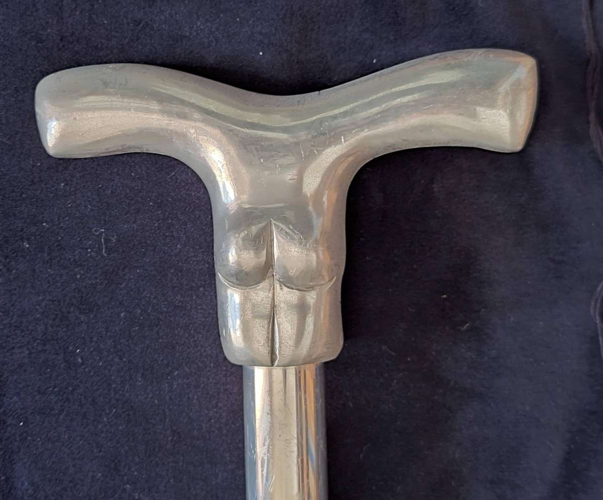 Aluminium Handle Walking Stick with Rubber Tip